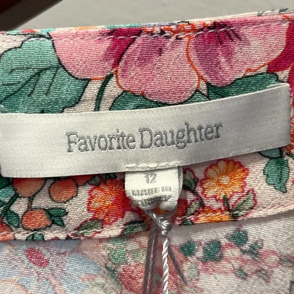 Favorite Daughter NEW Barely Holding It Together Floral Dress 12 Coquette Whimsy